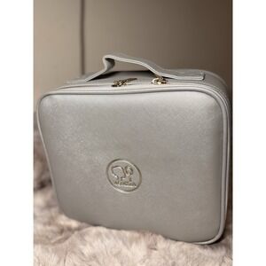 MOMIRA Large Cosmetic Train Case with Mult Setting Light Mirror Organizer